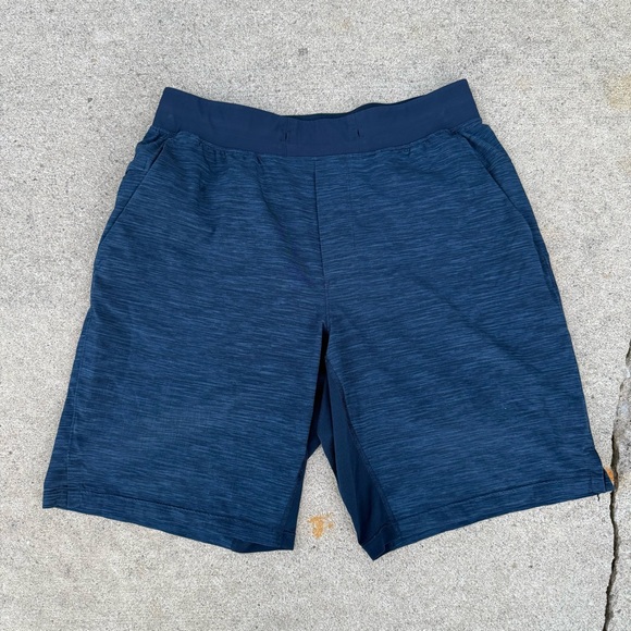 Lululemon T.H.E. 9” Inch Linerless Shorts Mens Sz Medium Heather Blue - Picture 1 of 9